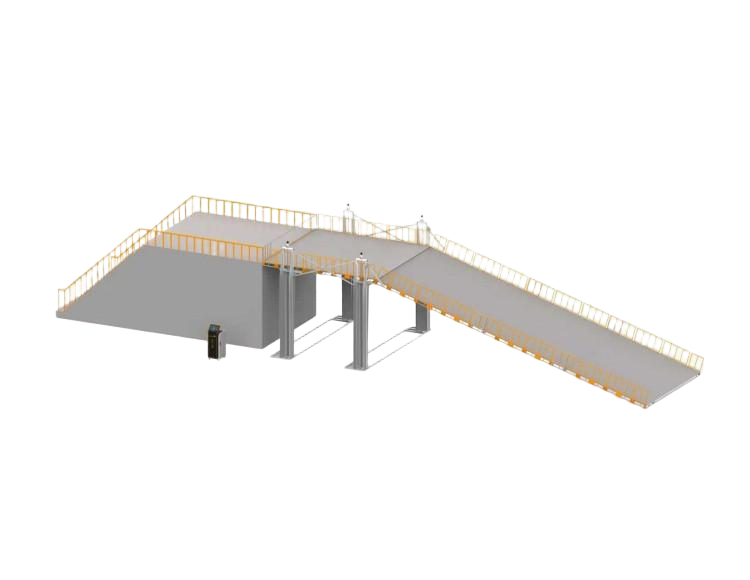  测试机器人最大斜坡角度设备试验台